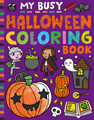 my busy halloween coloring book