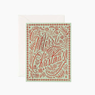 crimson christmas card