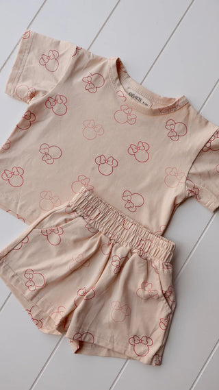 summer printed sets - minnie & mickey