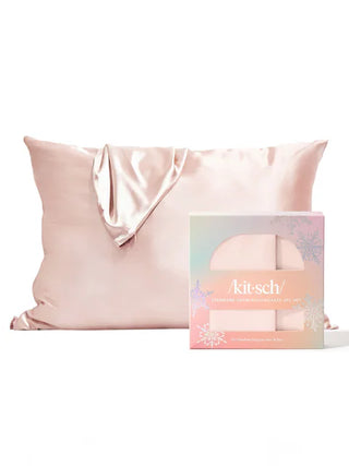 limited edition holiday standard satin pillow case set