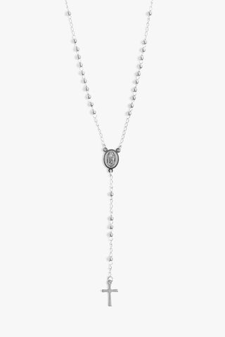 rosary 3mm - silver