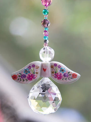 sun catcher car charm - angel