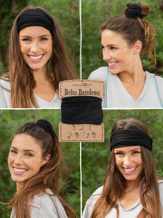 solid boho bandeau headband