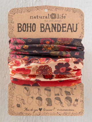 full boho bandeau headband - tan stella booms