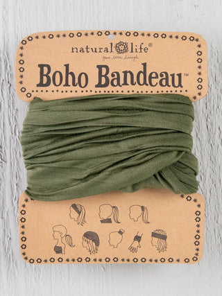 solid boho bandeau headband