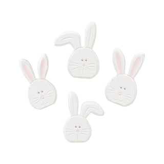 mini white easter bunny heads