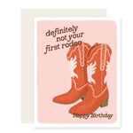 not first rodeo birthday card
