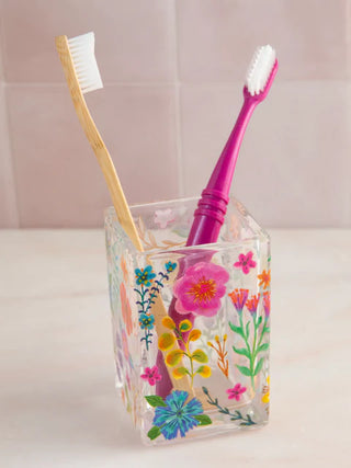 bath tumbler - floral