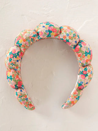 spa headband - vintage garden peach
