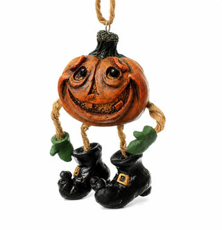 dangly jack-o-lantern pumpkin ornament
