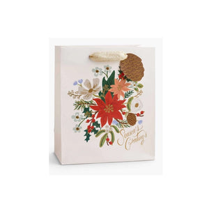 holiday bouquet medium gift bag