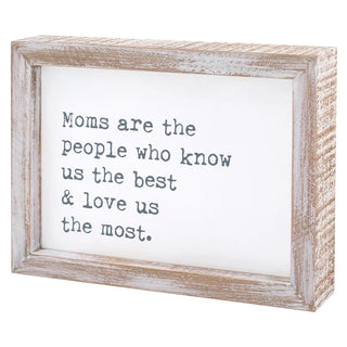 'moms love us' most framed sign