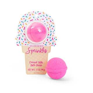 ice cream bath bomb clamshell