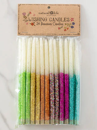wishing candles - rainbow