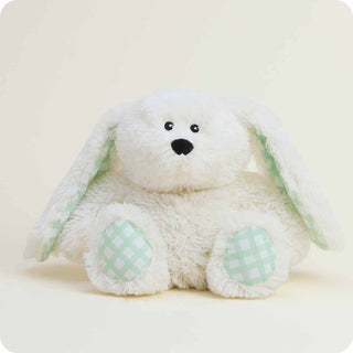 cream bunny with gigham ears warmies