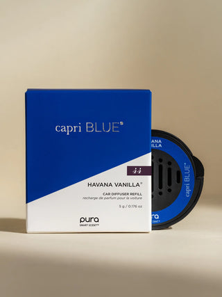 capri blue car - havana vanilla