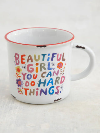 camp coffee mug - beautiful girl