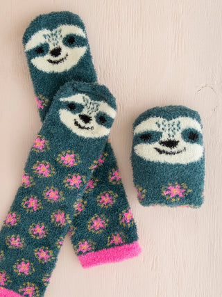 cozy socks - sloth