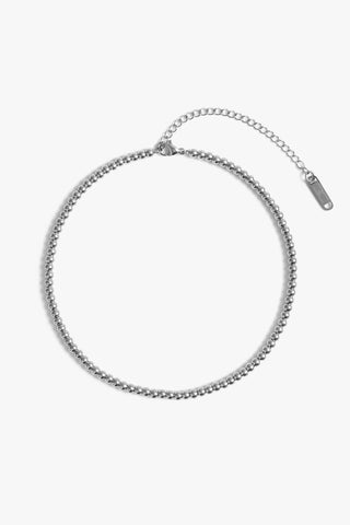 crown choker 4mm - silver