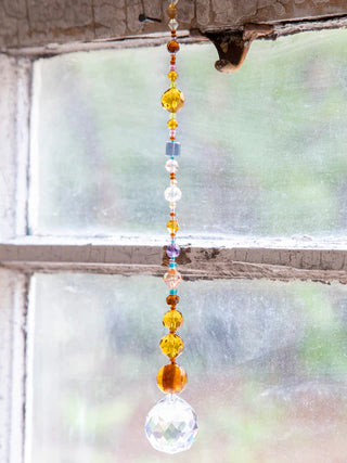 crystal sun catcher - amber