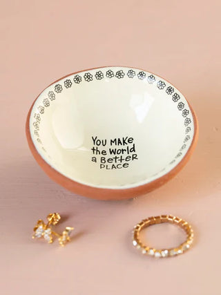 tiny trinket dish - you make the world better