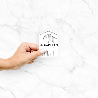 el capitan - yosemite national park - decal sticker