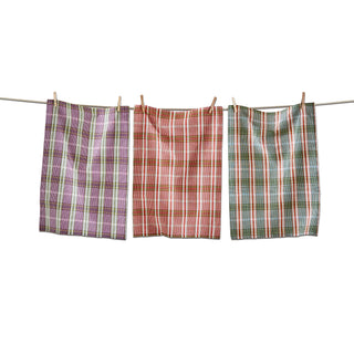 sierra plaid dishtowel, set of 3