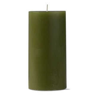 3 x 6 olive pillar candle