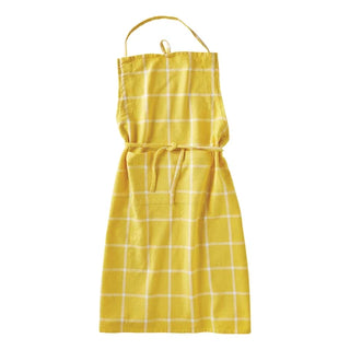 classic check slub apron