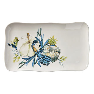 autumn botanical rectangular platter