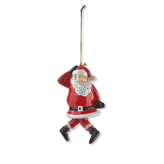 dancing santa knees ornament