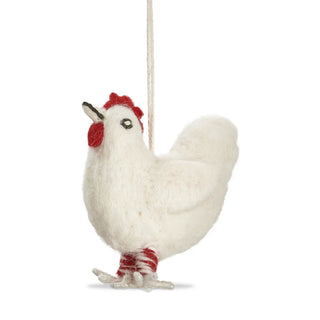 farmhouse chicken ornament