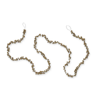 jingle bell garland - antique gold