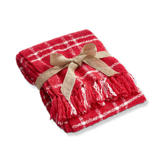 merry plaid throw