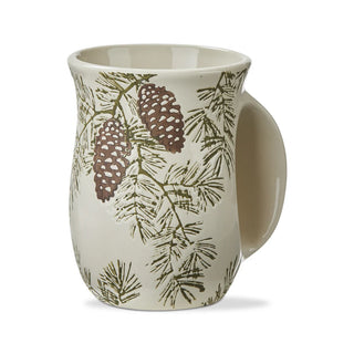 pine cone handwarmer mug