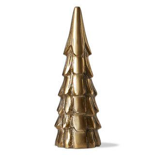 cast aluminum tree decor - medium - antique brass