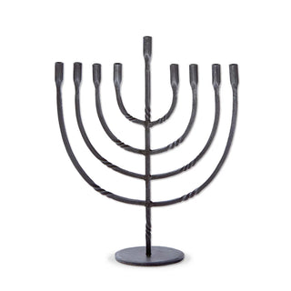 forged twist menorah