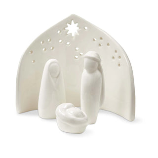 ceramic nativity set, set of 4