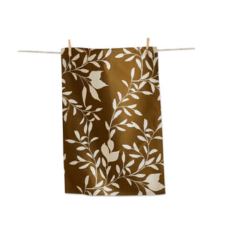 autumn botanical foliage dishtowel