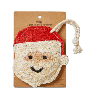 christmas santa loofah scrubber