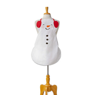 snowman kids apron