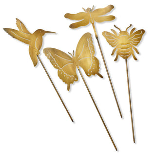 garden critter plant stakes - assorted