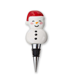snowman bottle stopper