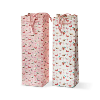 very merry wine bag, set of 2