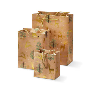 woodland gift bags - assorted