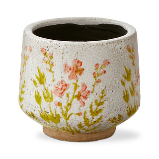 wild flower footed planter medium