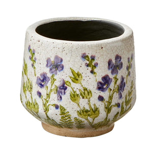 wild flower footed planter small