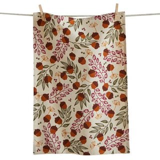 acorn harvest dishtowel