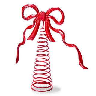 metal bow tree topper