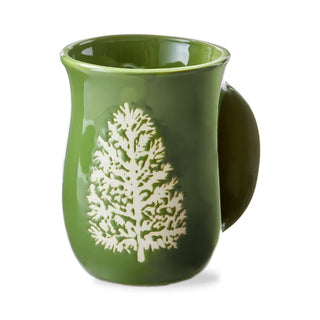 evergreen stoneware handwarmer mug